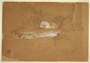 Cascades del riu Ausable, prop de Keeseville, finlandès de Nova York tekijältä Frederic Edwin Church