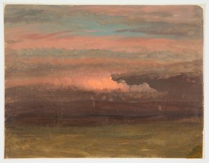 Pilvitutkimus auringonlaskun aikaan tekijältä Frederic Edwin Church