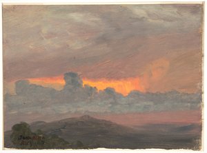 Pilvinen auringonlasku, Jamaika tekijältä Frederic Edwin Church