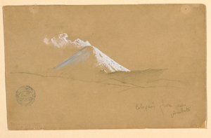 Cotopaxi lähellä Ambatoa Ecuadorista tekijältä Frederic Edwin Church