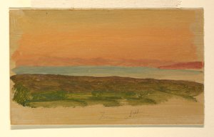 Piirros, Ateena, näkymä mereltä, huhtikuu 1869 tekijältä Frederic Edwin Church