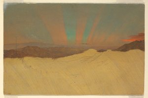 Piirros, Aurora Borealis, 1860-70 tekijältä Frederic Edwin Church