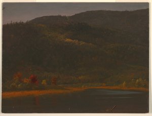 Piirustus, Syksyinen maisema, 1860-70 tekijältä Frederic Edwin Church
