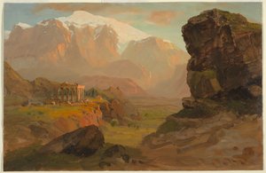 Piirros, Bashan Fantasy, huhtikuu 1869 tekijältä Frederic Edwin Church