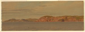 Piirros, Brimstone Head, Fagon saari, Newfoundland, 1859. tekijältä Frederic Edwin Church