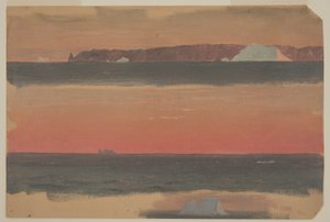 Piirros, Cape St. John, Newfoundland, 1. kesäkuuta 1859. tekijältä Frederic Edwin Church