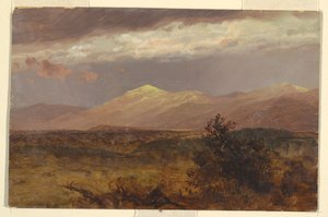 Piirros, Catskills auringonlaskussa, 1882 tekijältä Frederic Edwin Church