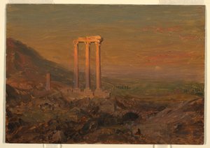Piirros, Klassiset rauniot, Syyria, toukokuu 1868 tekijältä Frederic Edwin Church