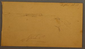 Piirustus, Cliffs, 1859 tekijältä Frederic Edwin Church