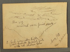 Piirros, pilvihuippuinen Jungfrau, Interlaken, Sveitsi, elokuu 1868. tekijältä Frederic Edwin Church