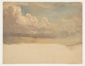 Piirros, Pilvitutkimus, maaliskuu 1871 tekijältä Frederic Edwin Church