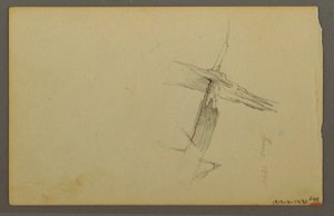 Piirros, Pilvitutkimus, rinteessä, 1844 tekijältä Frederic Edwin Church