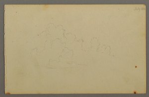 Piirros, Pilvet, 1844 tekijältä Frederic Edwin Church