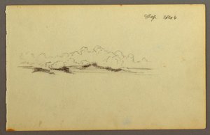 Piirros, Pilvet, 1844 tekijältä Frederic Edwin Church