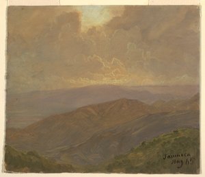 Piirros, pilvinen taivas, elokuu 1865 tekijältä Frederic Edwin Church