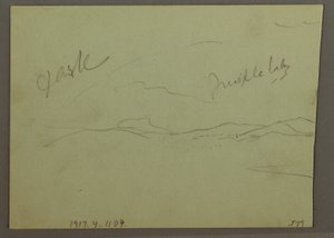 Piirros, Pilvinen taivas, rinne, 1870 tekijältä Frederic Edwin Church