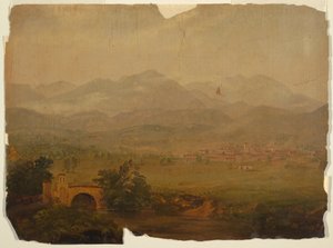 Piirros, Kolumbia tai Ecuador, 1853 tekijältä Frederic Edwin Church