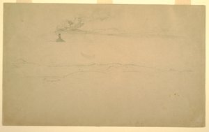 Piirros, Cotopaxi Guapulosta, Ecuador, 24. kesäkuuta 1857. tekijältä Frederic Edwin Church