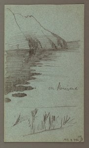 Piirros, putoukset, mahdollisesti 1868 tekijältä Frederic Edwin Church