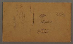 Piirustus, Hahmo-opinnot, Hahmo veneessä, kala, mahdollisesti 1868 tekijältä Frederic Edwin Church
