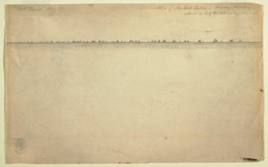 Piirros, makrillinpyytäjien laivue, Mount Desert, Maine, 19. elokuuta 1850. tekijältä Frederic Edwin Church