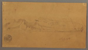 Piirros, kelluva jäävuori, 16. heinäkuuta 1859. tekijältä Frederic Edwin Church