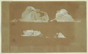 Piirros, kelluvat jäävuoret, 5. heinäkuuta 1859. tekijältä Frederic Edwin Church