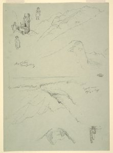 Piirros, "Gollingin läheltä", Itävalta, 5. elokuuta 1868. tekijältä Frederic Edwin Church