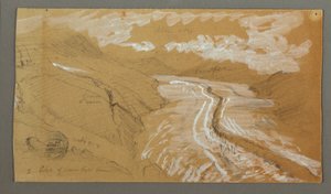 Piirros, Glacier, 21. elokuuta 1868. tekijältä Frederic Edwin Church