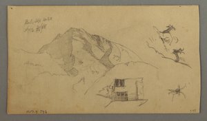 Piirros, Glacier, 21. elokuuta 1868. tekijältä Frederic Edwin Church