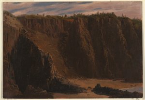 Piirros, Grand Mananin saari, Kanada, elo-syyskuu 1851. tekijältä Frederic Edwin Church
