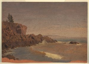 Piirros, Grand Mananin saari, Kanada, n. 1850. tekijältä Frederic Edwin Church