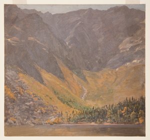 Piirros, Great Basin, Mount Katahdin, Maine, ennen vuotta 1878. tekijältä Frederic Edwin Church