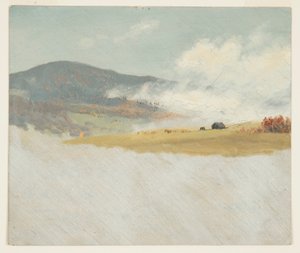 Piirustus, Kumpuilevia maisemia, 1865-75 tekijältä Frederic Edwin Church