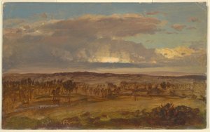 Piirros, Hudson Valley, huhtikuu 1867 tekijältä Frederic Edwin Church