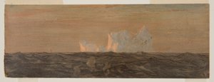 Piirros, Jäävuoria, kesä- tai heinäkuu 1859 tekijältä Frederic Edwin Church