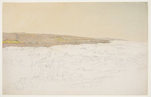 Piirros, Jerusalem, yleisnäkymä, huhtikuu (), 1868 tekijältä Frederic Edwin Church