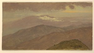 Piirros, maisema, elokuu 1865 tekijältä Frederic Edwin Church
