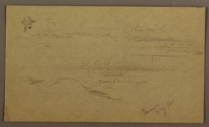 Piirros, maisema, toukokuu 1865 tekijältä Frederic Edwin Church