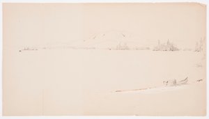 Piirros, Millinocket Lake, Maine, syyskuu 1878. tekijältä Frederic Edwin Church