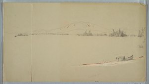 Piirros, Millinocket Lake, Maine, syyskuu 1878. tekijältä Frederic Edwin Church