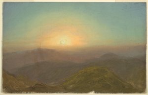 Piirros, Aamumaisema, 1865 tekijältä Frederic Edwin Church