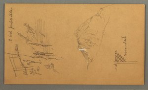 Piirros, vuorenhuippu, kasvillisuus uima-altaalla, 1868 tekijältä Frederic Edwin Church