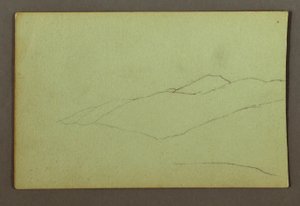 Piirros, Vuorenharju, mahdollisesti 1856 tekijältä Frederic Edwin Church