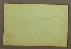Piirros, Vuorenhuiput, mahdollisesti 1856 tekijältä Frederic Edwin Church