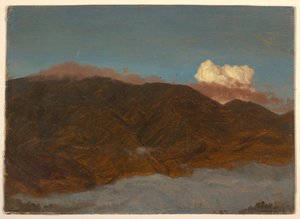 Piirros, vuoristomaisema, toukokuu 1865 tekijältä Frederic Edwin Church