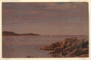 Piirros, Mt. Desert Island, Mainen rannikko, 1850 tekijältä Frederic Edwin Church