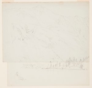 Drawing, Mt. Katahdin, Maine, 1870–78 tekijältä Frederic Edwin Church
