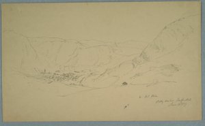 Piirros, Petty satama, 24. kesäkuuta 1859. tekijältä Frederic Edwin Church