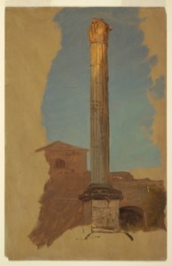 Piirros, Rooma, klassinen pylväs, 1868-69 tekijältä Frederic Edwin Church